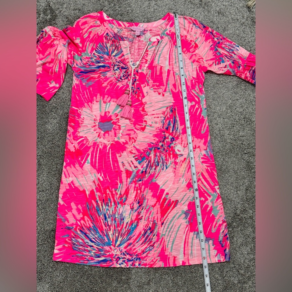 Lilly Pulitzer Tropical Shift Dress-Pink-XS - Picture 9 of 9